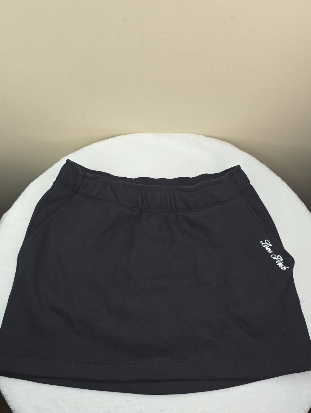 Victoria's Secret Pink Campus Fleece Skort Sz Small - Picture 3 of 6